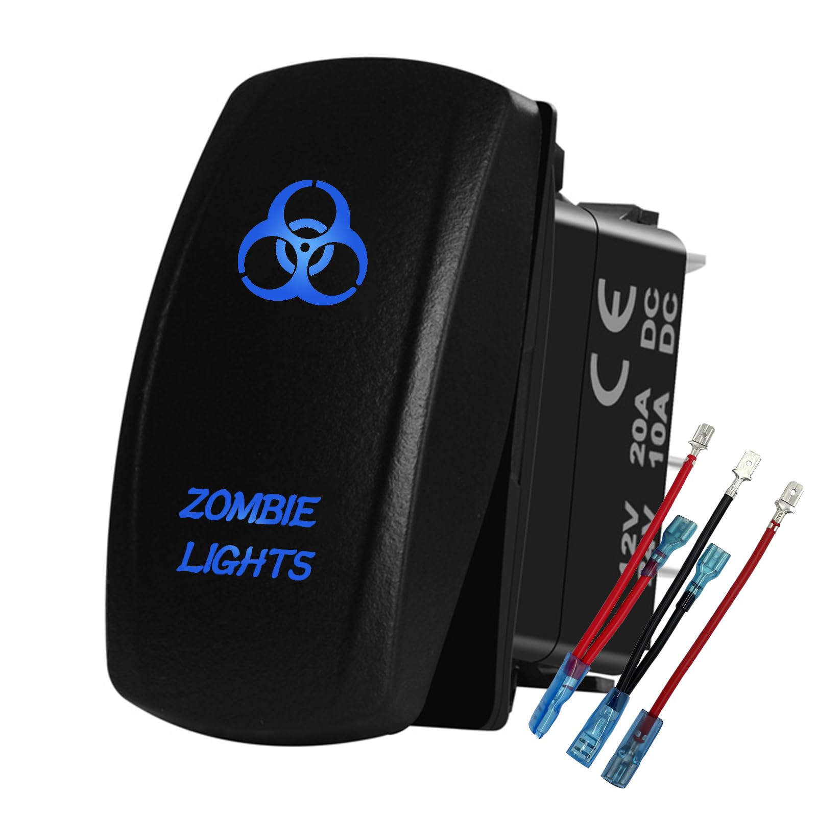 Amazon.com: BACAUTOPARTS Blue Led Zombie Lights Rocker